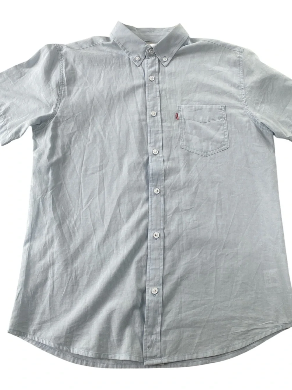 Levi's Light Blue Short-Sleeve Button-Down Shirt